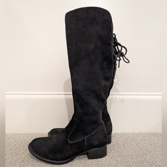 Born Shoes - Born Cotton tall boots suede